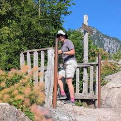 The start of the hike to Theth Blue Eye