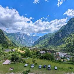View from our bedroom window at the Alpet hotel