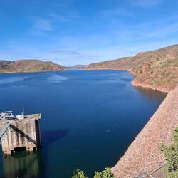 Argyle dam and hydro inlet - holds the same volume as 21 Sydney harbours