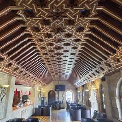 Hotel bar, i love this ceiling