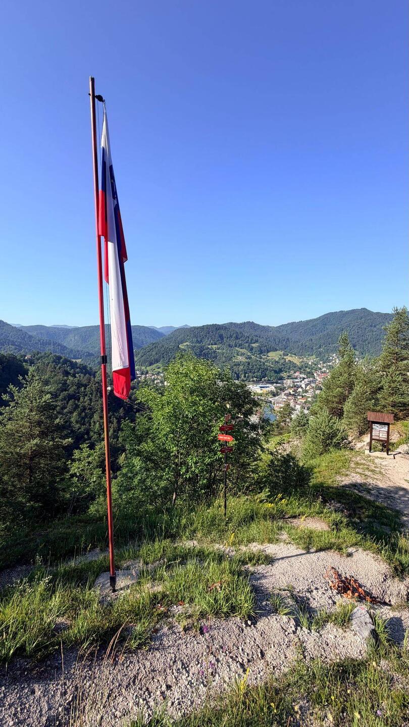 Ausblick auf Idrija
