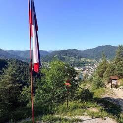 Ausblick auf Idrija