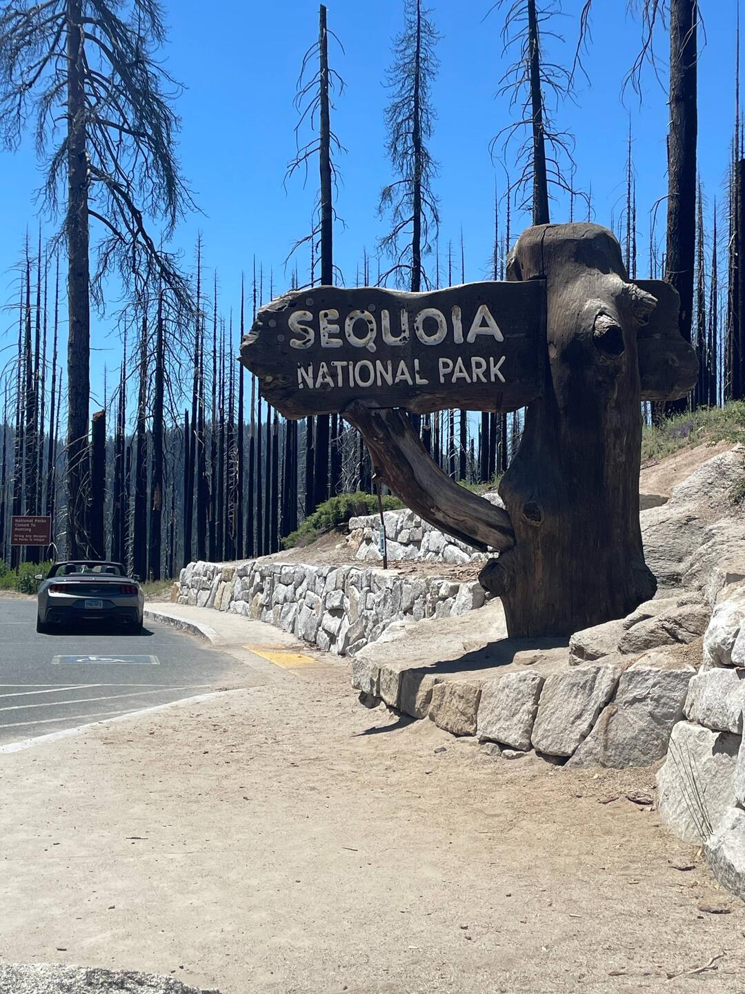 Schild am Eingang des Nationalparks