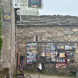 The number of souvenir shops has increased exponentially since reaching Sarria.