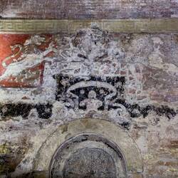 What remains of the Renaissance-era frescos — Bagni di Mario.