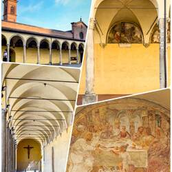 Exterior shots from the Chiesa di Santissima Annunziata — Bologna, Italy.
