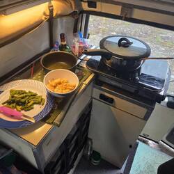 Kocht sich gut mit Induktion im Camper