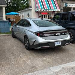 Our rental car - Hyundai Sonata Hybrid