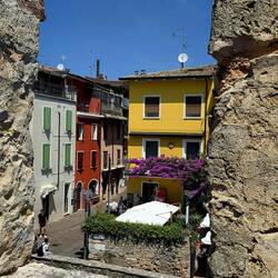 Colorful view to the North, from the castle.