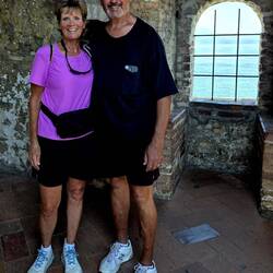 Enjoying the castle