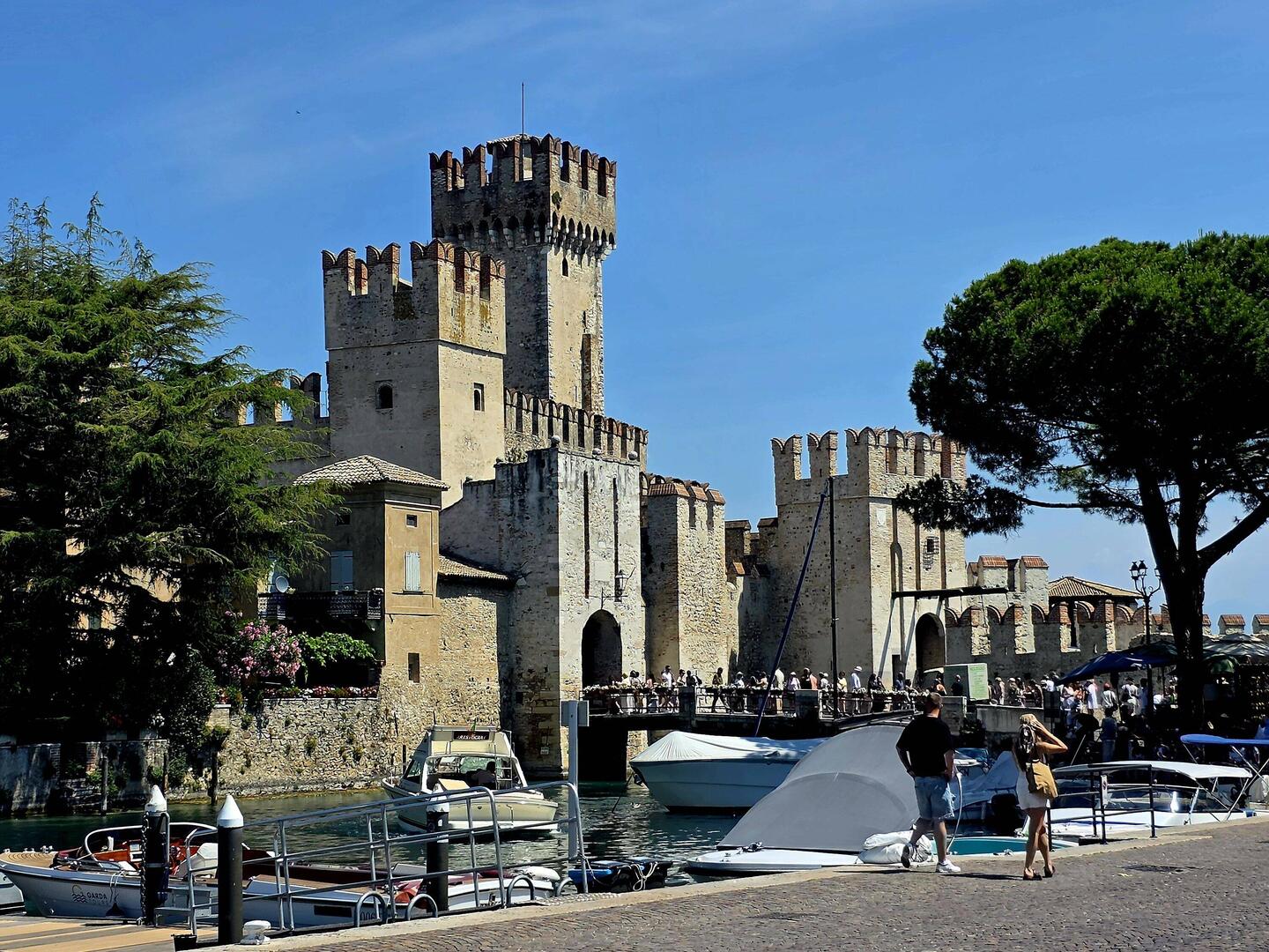 Castle & drawbridge -- the only land entry into the Old Town peninsula.