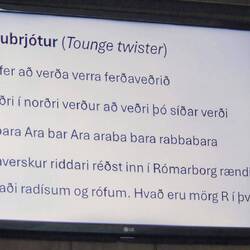 The Icelandic language - some key phrases and rules