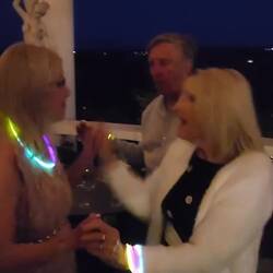 Drinking Pink Cava and Chardonnay will do this to you.