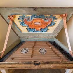 Dulcimer: Anonymous; Italy (c. 1750-99) — Museo San Colombano, Bologna.