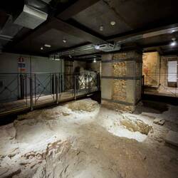 Crypt of San Colombano ... unearthed during the 2007 restoration of the church — Bologna.