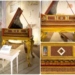 Harpsichord: Nicolò Albana; Naples (1584); one of the oldest harpsichords in the collection.