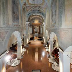 Tagliavini Collection of Musical Instruments @ Museo San Colombano from the balcony — Bologna, Italy