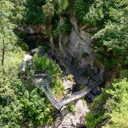 Hier kommt man aus der Cholerenschlucht wieder raus