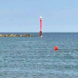 Damp: neben dem Hafen