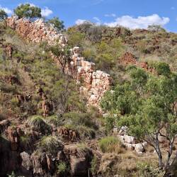 Quartz intrusion into the sand stone million of years ago - today its called China Wall