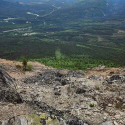 The upper left is the visitor's center/campground area.
