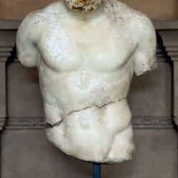 Marble torso on the first floor foyer ... Arena del Sole — Bologna, Italy.