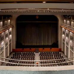 View of Sala de Berardinis ... from a behind-the-scenes area ... Arena del Sole — Bologna, Italy.