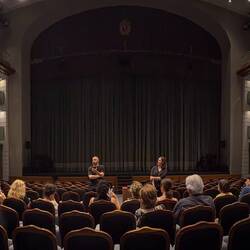 Audience seating in Sala de Berardinis with seating for 870 ... Arena del Sole — Bologna, Italy.