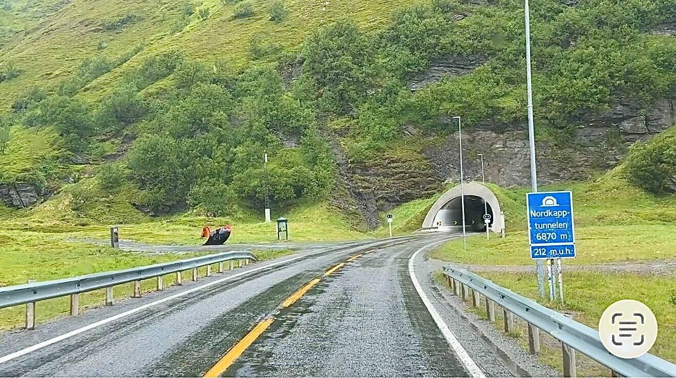 Unsere erste Fahrt durch den Nordkaptunnel 😄
