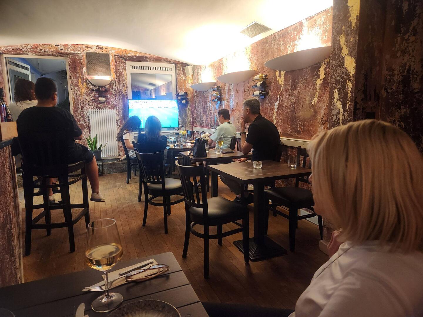 Spanish Tapas Restaurant watching Germany v Côte d'Ivoire