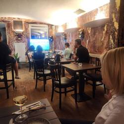 Spanish Tapas Restaurant watching Germany v Côte d'Ivoire
