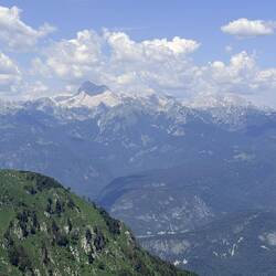 Und mit toller Aussicht auf den Triglav - in die Richtung gehts weiter 😊