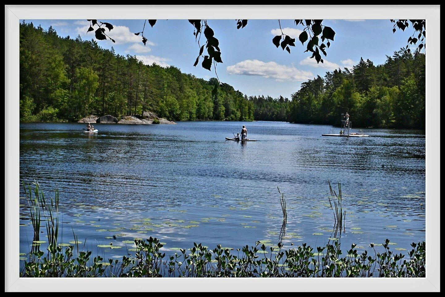 Am "Lilla Öjasjöns badplats"...