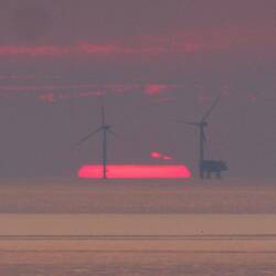 Ein letzter Sonnenuntergang auf Borkum