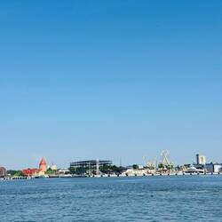 Blick nach Klaipeda