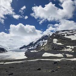 Wanderung zum Athabasca Gletscher