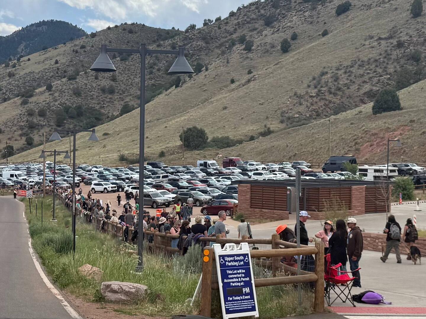 The line started early!