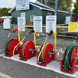 Dockside fuel station for Boats