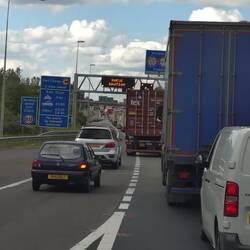 Traffic jam auf dem London Orbit M 25