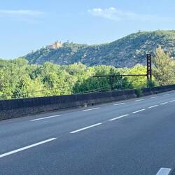 Paysage en quittant Cahors, sur une route pas très interessante