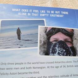She is one of 3 ppl to cross Antarctica solo and the only woman to complete the journey
