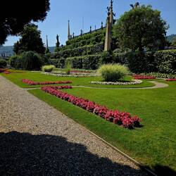 Tiered gardens from the side