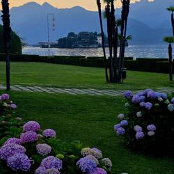 Stresa Promenade at dusk