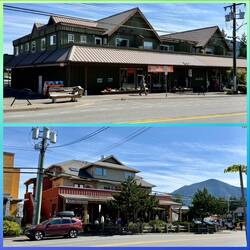 Cafés und Shops