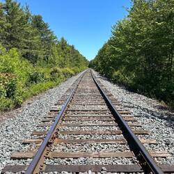 Trans-Canadian railway tracks