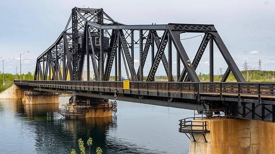 Swivel bridge in Little Current, ON