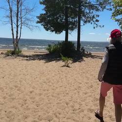 Arriving at Fourth San Beach