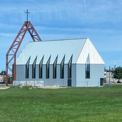 Diese Kirche in Vydmantai ist ganz neu, noch nicht komplett fertig.