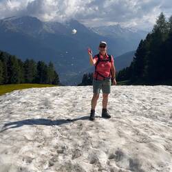 Gritti auf einem Eisberg