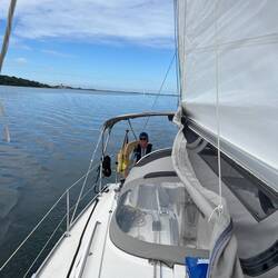 Skipper ist auf dem Vorschiff ☺️